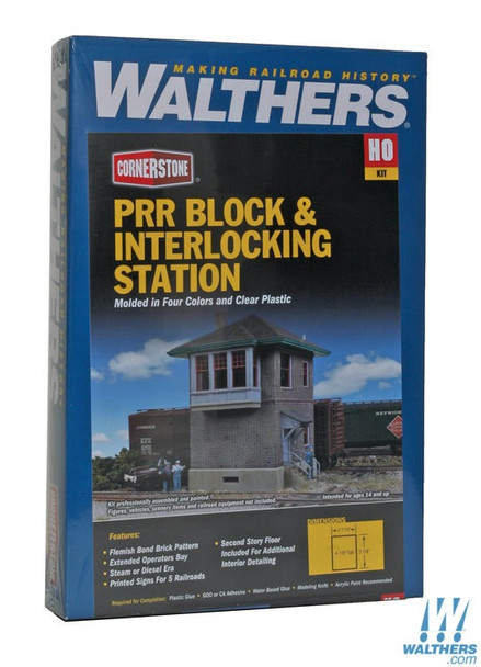 Walthers 933-2982 Pennsylvania Railroad Block & Interlocking Station Kit : HO Scale