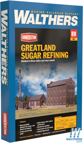 Walthers 933-3092 Greatland Sugar Refining Kit : HO Scale