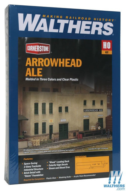 Walthers 933-3193 Arrowhead Ale Background Building Kit : HO Scale