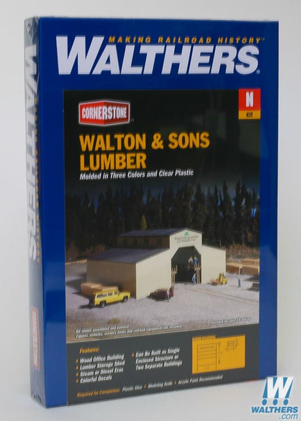 Walthers 933-3235 Walton & Sons Lumber Kit : N Scale