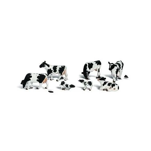 Woodland Scenics Holstein Cows HO Train Figures A1863