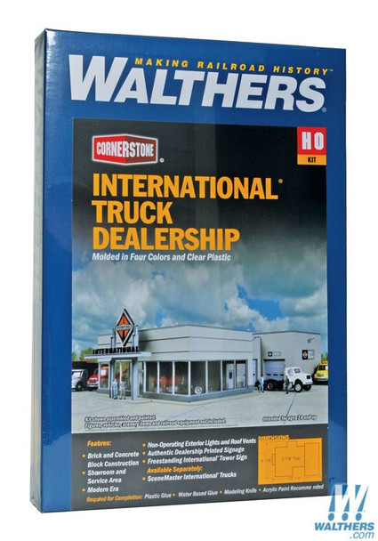 Walthers 933-4025 International Truck Dealership Kit : HO Scale