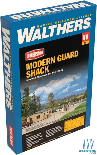 Walthers 933-4076 Modern Guard Shack Kit : HO Scale