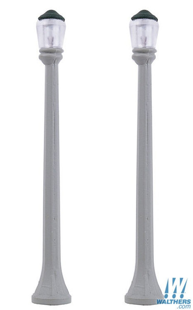 Walthers 949-4305 Concrete Column Street Light Pkg (2) HO Scale