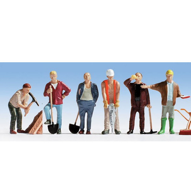 Walthers 949-6022 Construction Workers Pkg (6) HO Scale