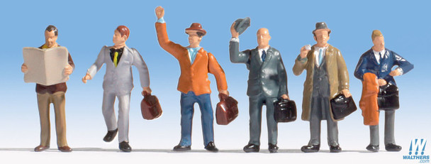 Walthers WAL949-6024 Business Travelers Pkg (6) HO Scale