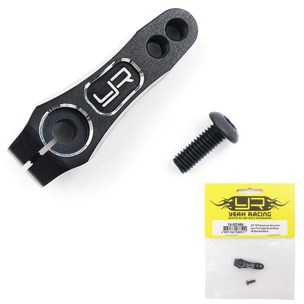 Yeah Racing YA-0574BK 25T 7075 Aluminum Servo Arm Horn : Futaba Savox Black