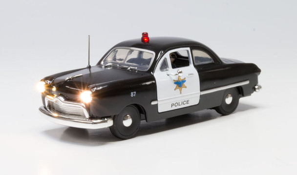 Woodland Scenics Just Plug JP5973 Lighted Vehicle - Police Car - O Scale
