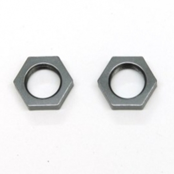 STRC ST3654-17CGM CNC Machined Alum.17mm Hex adapter lock-nut (1 pair) Gun Metal