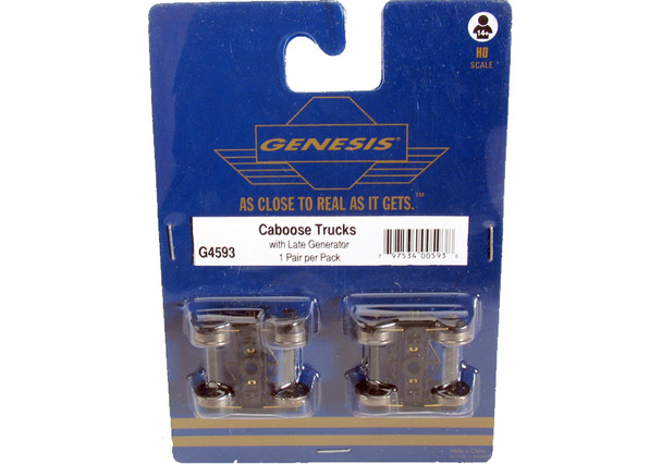 Athearn Genesis G4593 Caboose Truck with Late Generator HO (1 Pair)