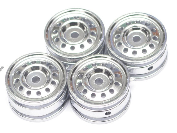 Orlandoo Hunter 12-Hole Wheels Chrome (4) : 1/35 Rock Crawler Kit