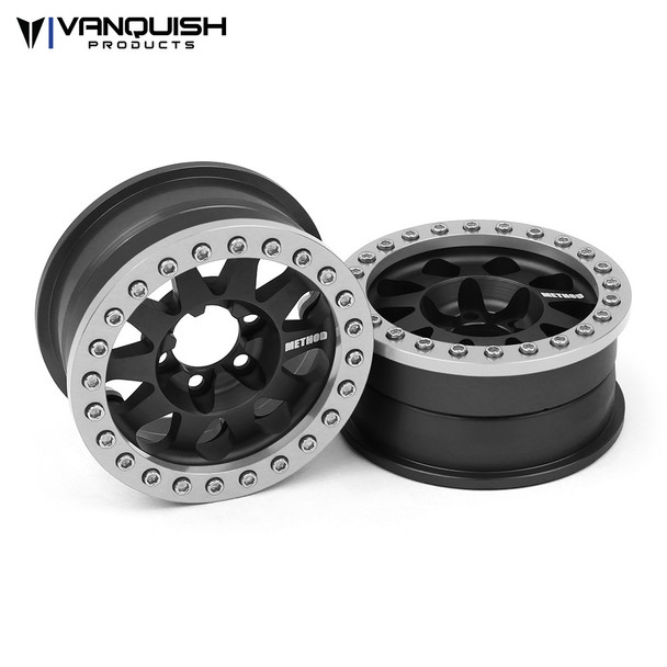 Vanquish VPS07756 Method 1.9 Race Wheel 101 Black Anodized V2 (2)
