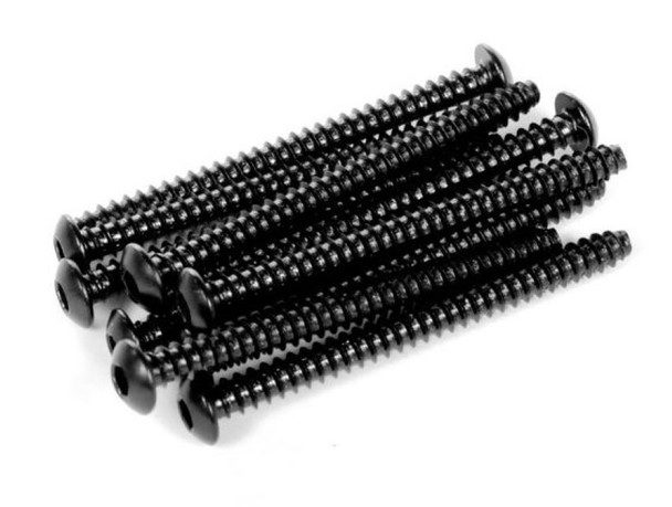 Axial AXA0442 M3x35mm Hex Socket Tapping Button Head Black (10) EXO Terra Buggy