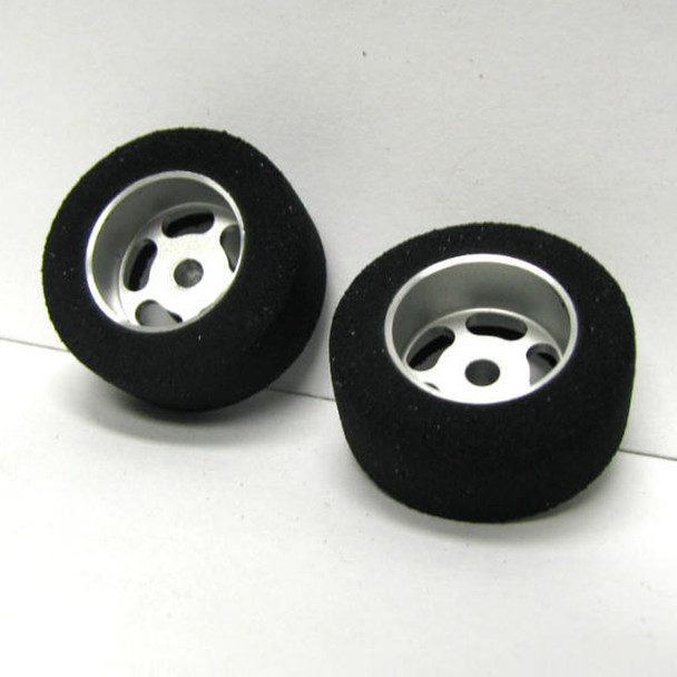 H&R Racing HR1209 Fish Foam Rubber Tire w/ Wheel 1/8 Axle (2) 1:24 Slot Car