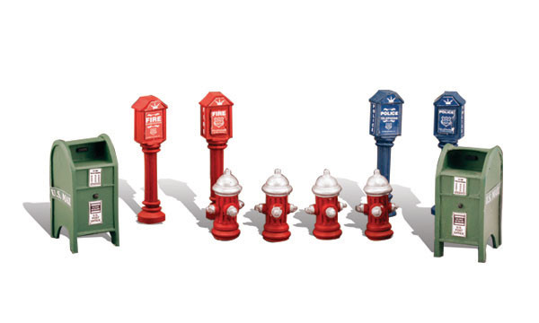 Woodland Scenics Street Items HO Train Figures A1960