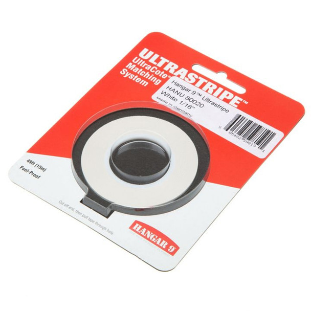 Hangar 9 HANU80020 UltraStripe White 1/16"