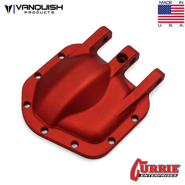 Vanquish VPS06655 Aluminum Currie Rockjock Diff Cover Red for SCX10-II