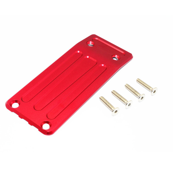 GPM Racing Aluminum Rear Skid Plate Red : Traxxas X-Maxx