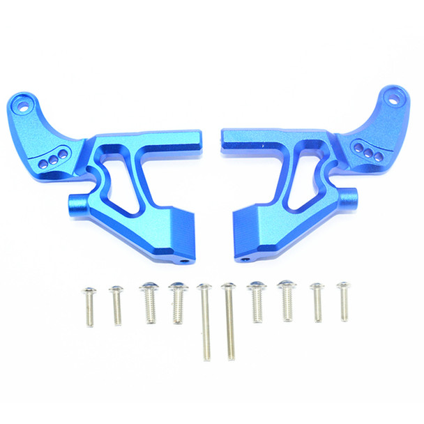 GPM Racing Aluminum Rear Wing Arms Blue : Traxxas E-Revo VXL 2.0
