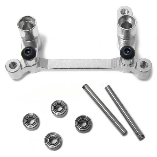 Hot Racing AES4808 Silver Aluminum Ball Bearing Steering Kit