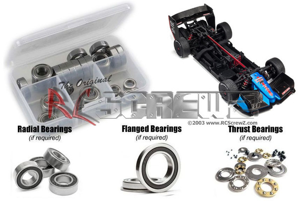 RC Screwz ARA021r Arrma Limitless 4WD 1/7th Rubber Shielded Bearings Kit