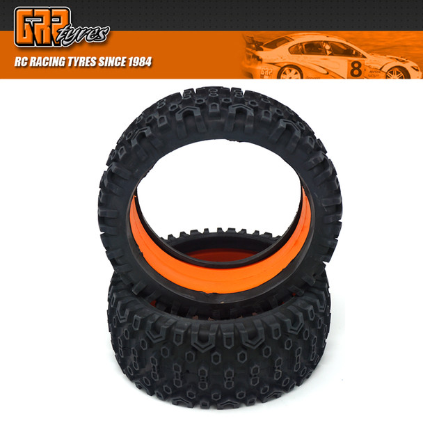 GRP GW91-P1 1:6 BU-BIG - CROSS - P1 Soft - 183mm Donut Tire w/ Insert - (2)