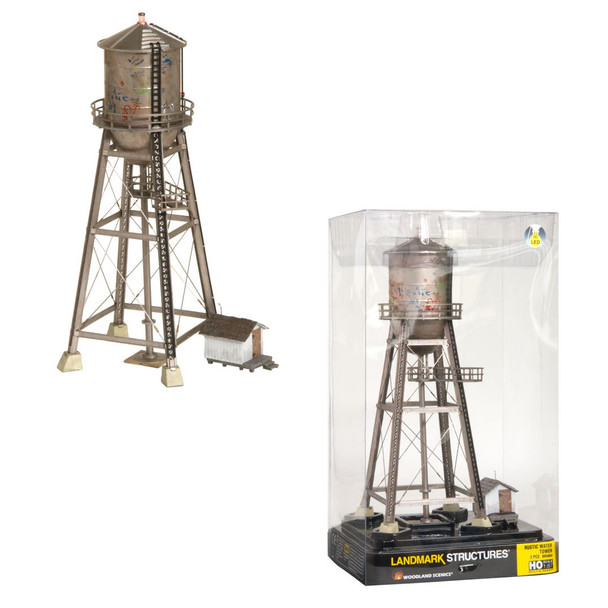 Woodland Scenics Rustic Water Tower Built-&-Ready Structure Assembled HO Scale