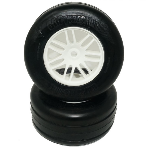 GRP GWH55-S3 1:5 F1 - W55 REVO NEW Front - S3 ExtraSoft Tire w/ White Wheel (2)