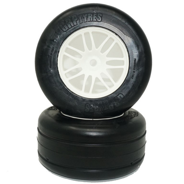 GRP GWH55-S5 1:5 F1 - W55 REVO NEW Front - S5 Soft Tire w/ White Wheel (2)