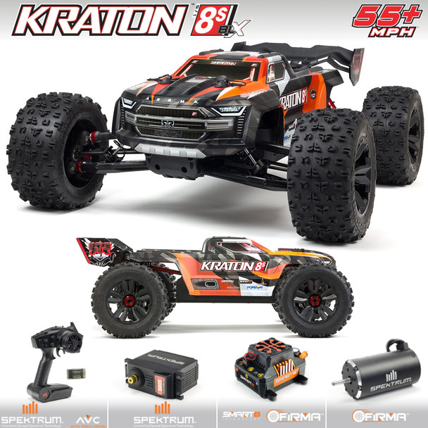 ARRMA ARA110002T2 1/5 KRATON 4X4 8S BLX Brushless Speed Monster Truck RTR Orange