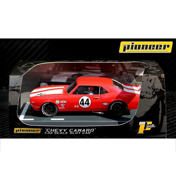 Pioneer P033 Chevy Camaro 1968 Red #44 T/A Z-28 Slot Car 1/32 Scalextric DPR