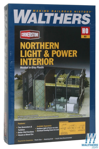 Walthers 933-3130 Interior Kit For Northern Light & Power Powerhouse : HO Scale