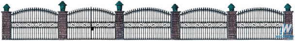 Walthers 933-550 Wrought Iron Fence Kit -25-1/2" 65cm : HO Scale