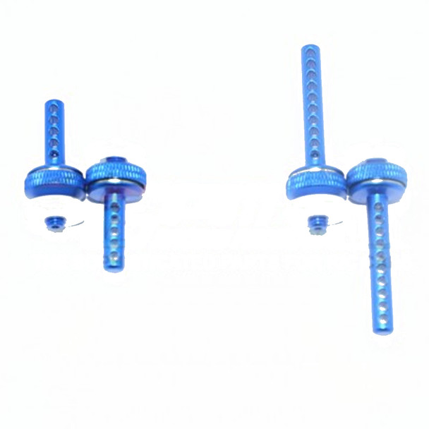GPM Racing Alum Front+Rear Magnetic Body Posts Blue : Enduro Sendero