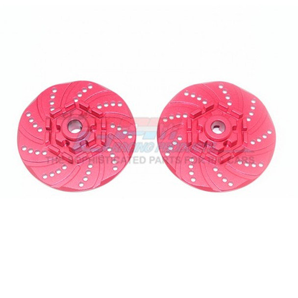 GPM Racing Aluminum +2mm Hex Brake Disk Red : Maxx Monster Truck