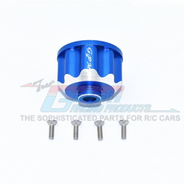 GPM Racing Aluminum Diff Case Front / Rear / Center (1Pc) Blue : Maxx Monster Truck