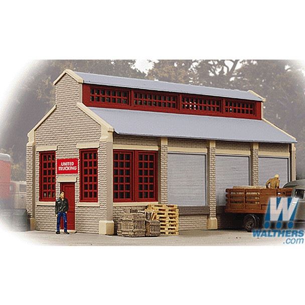 Walthers Trainline 931-804 United Trucking Assembled Building HO Scale