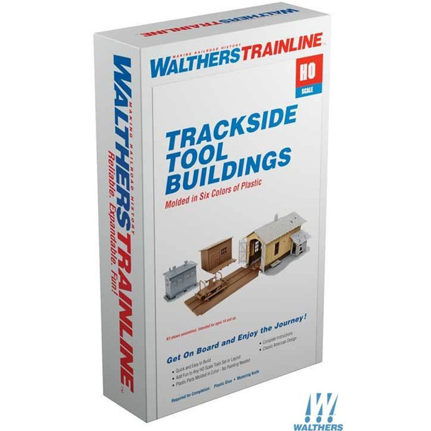 Walthers Trainline 931-909 Trackside Tool Buildings Kit HO Scale