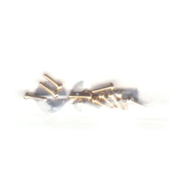 Walthers 947-1002 #00-90 Brass Round Head Machine Screw 3/16" x .047" (12)