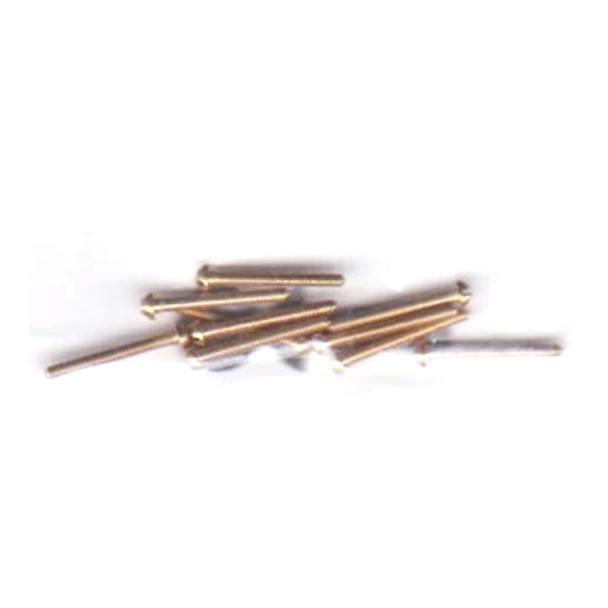Walthers 947-1016 #0-80 Brass Round Head Machine Screws 1/2" x .060" (10)