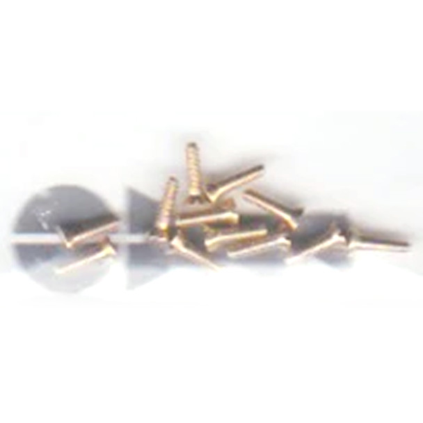 Walthers 947-1042 #00-90 Brass Flat Head Machine Screws 3/16 x .047" (12)