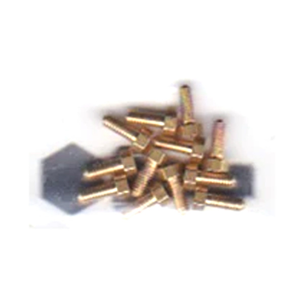 Walthers 947-1142 #1-72 Brass Hex Head Machine Screws 3/16 x .073" (12)