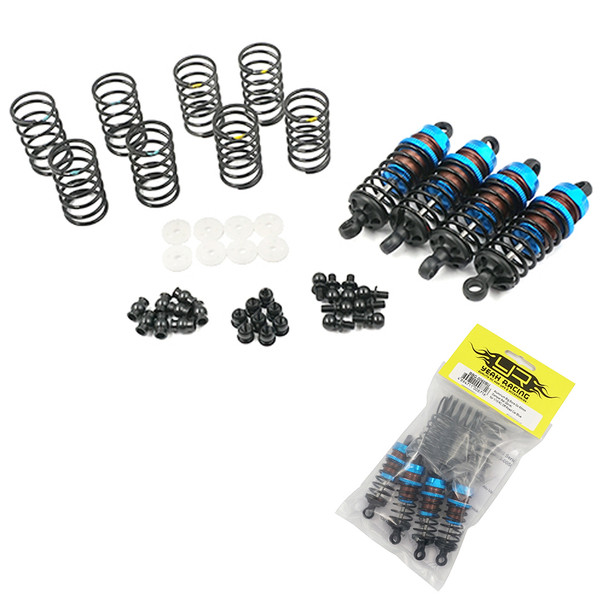 Yeah Racing BBG-0060BU Alum Big Bore Go 60mm Damper Set (4) Blue : 1/10 Touring Car
