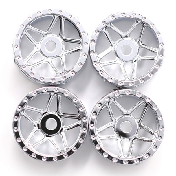 Orlandoo Hunter Model GA0009 Wheel Rim Type 9 (4) Silver : 1/35 & 1/32 RC Crawlers