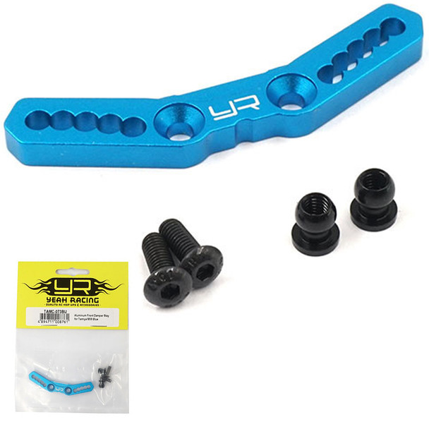 Yeah Racing TAMC-073BU Aluminum Front Damper Stay Blue : Tamiya M08