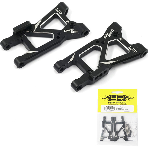 Yeah Racing TEC4-002BK Aluminum Rear Lower Arm Set Black : Ford GT 4 Tec 2.0