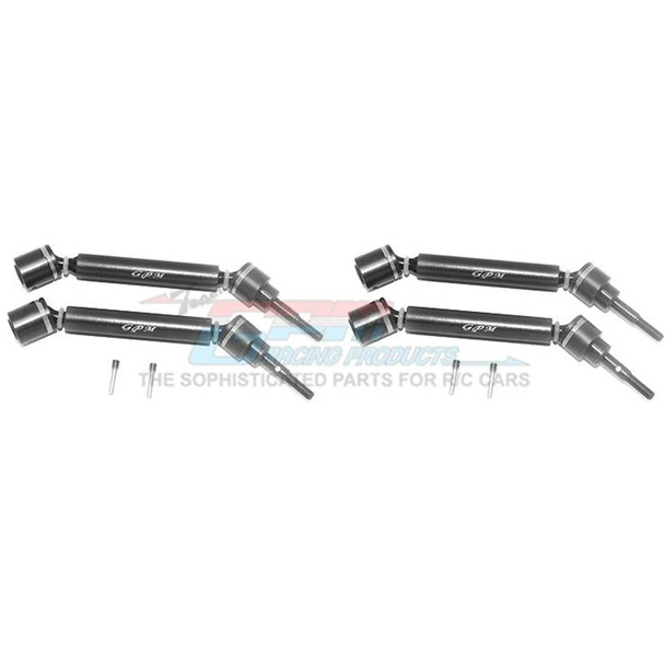 GPM Racing Harden Steel+Alum F/R Adjustable CVD Drive Shaft (4) Set Black : Maxx Monster Truck