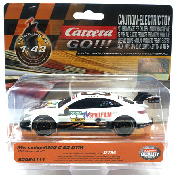 Carrera Go!!! 64111 Mercedes-AMG C 63 DTM P. Di Resta No.3 1/43 Slot Car