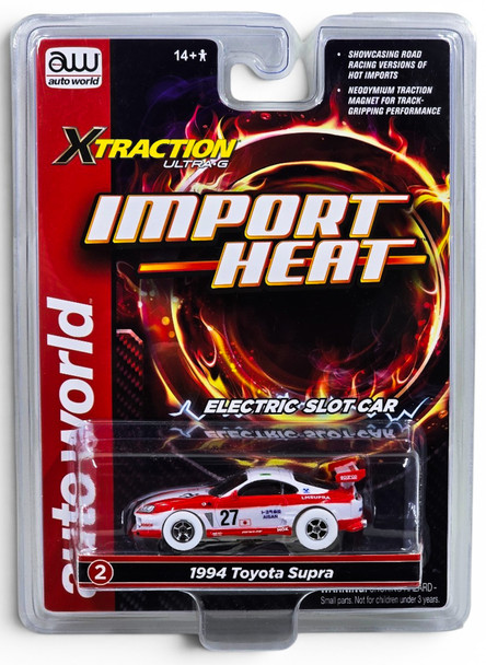 Auto World Xtraction R28 1994 Toyota Supra iWheels HO Scale Slot Car