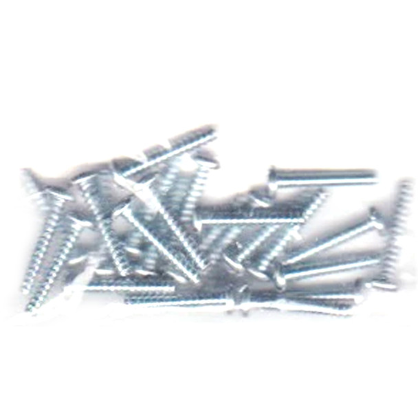 Walthers 947-1191 #2 Self-Tapping Steel Sheet Metal Screws 1/2" x .088" (24)